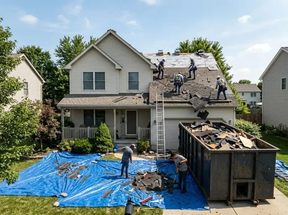 roof-replacement-debris-remova-004 — frequently asked questions, Cheapest Dumpster Rentals in Bargersville, IN